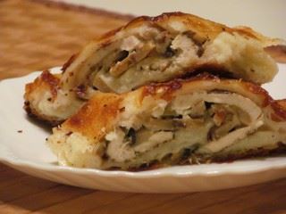 Pita sa belim mesom i šampinjonima