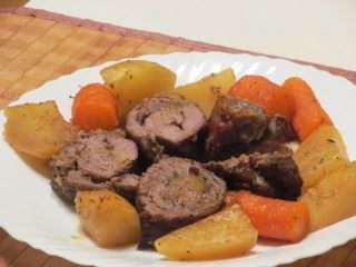 Rolovana teletina sa povrćem